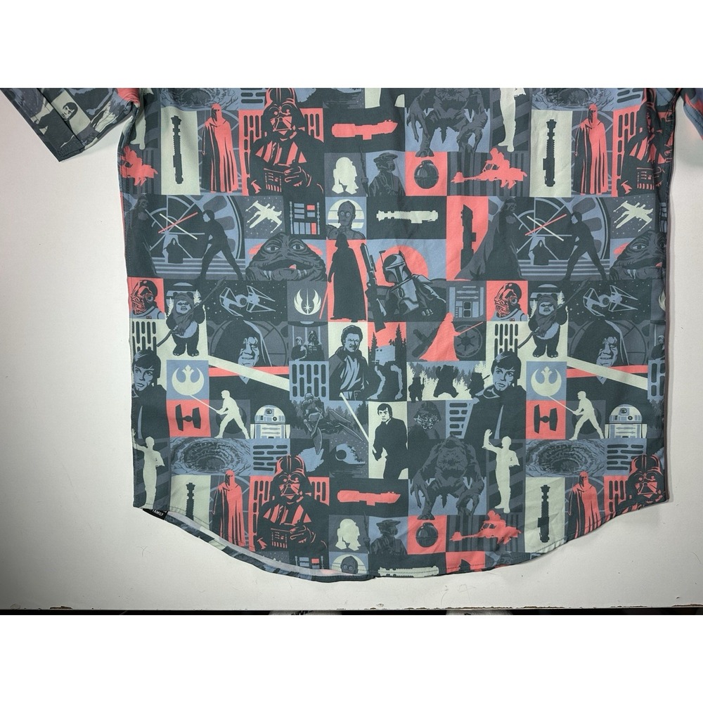 RSVLTS Star Wars May The 4th ''Trilogy's End'' Button Down Shirt Large Kunuflex - Picture 6 of 11